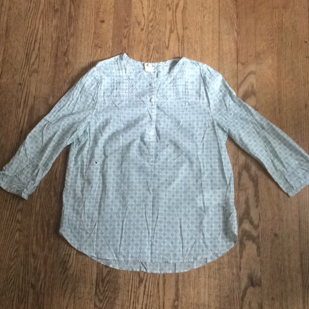Levis Womens Blue Blouse Size M